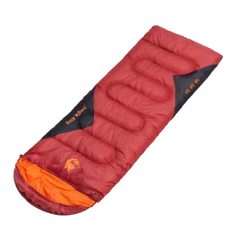 JUNGLEKING CY0904 Camping Sleeping Bag Ultralight Waterproof 4 Season Warm Envelope Backpacking Sleeping Bags for Outdoor Hiking