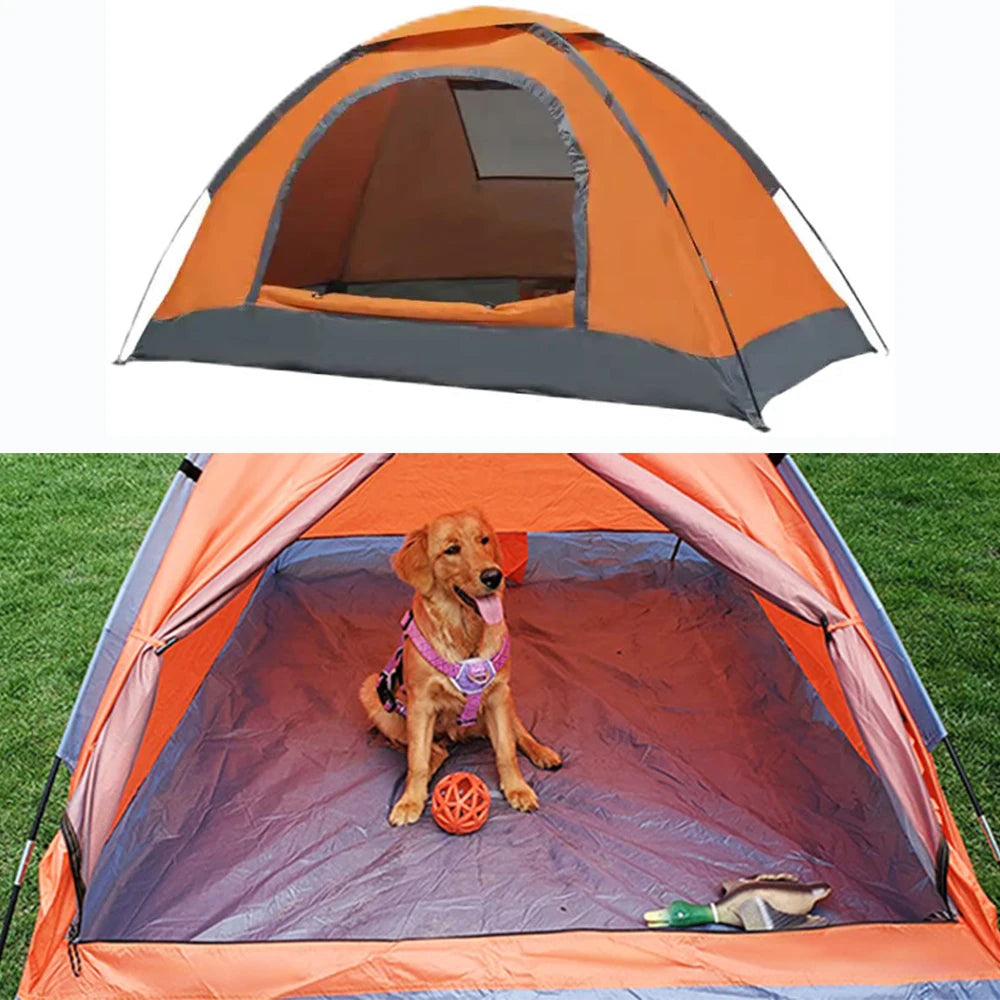Fully automatic tent, outdoor manual setup, outdoor camping, thickened rain and sun protection, indoor warmth, beach park