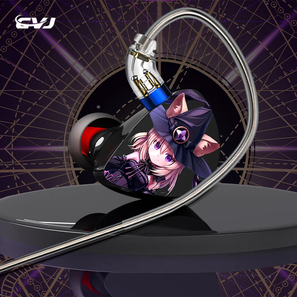 CVJ Night Elf Dual-Channel 3 Dynamic Driver In-Ear Wired HIFI Headphones High-Quality Earbuds with Microphone 3.5mm