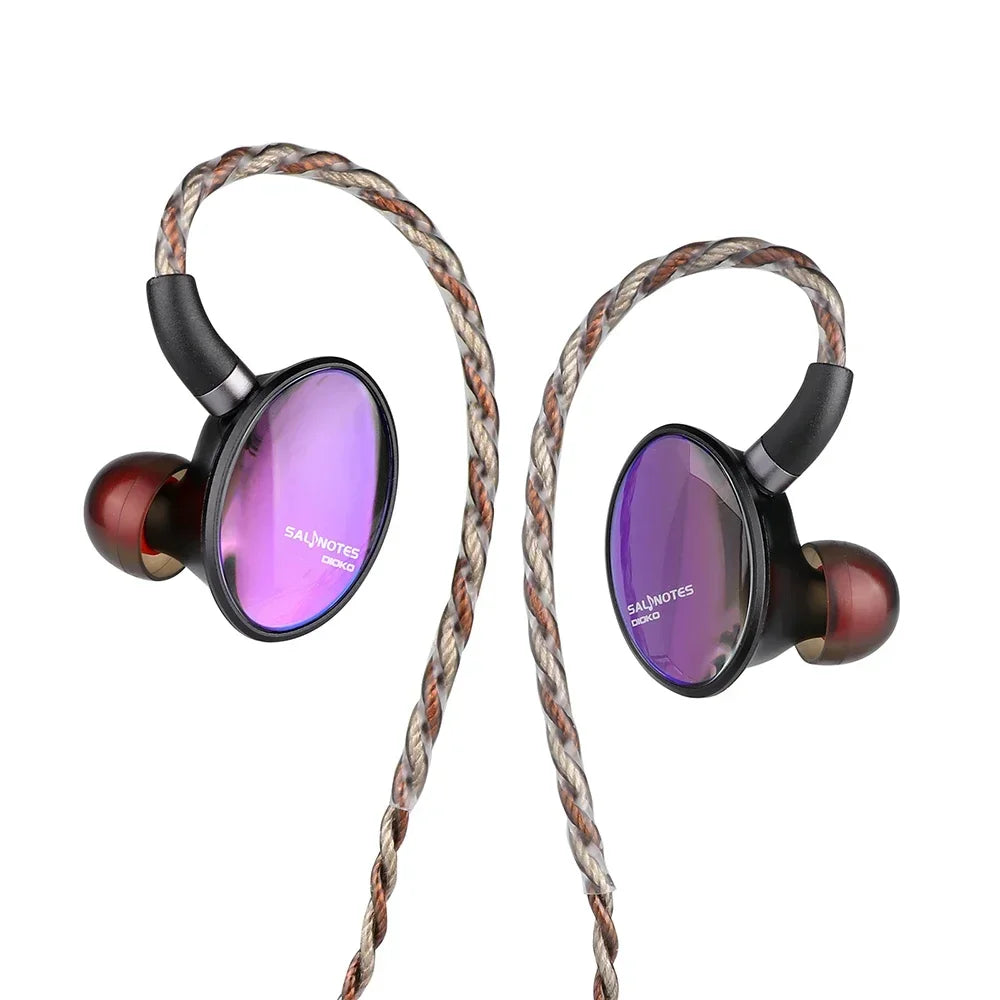 7HZ Crinacle Salnotes Dioko Headphone 14.6mm Planar Diaphragm Driver In Ear Earphone HiFi Music IEM Detachable Cable