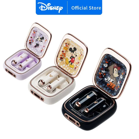Disney Q7 Space Capsule HIFI Sound Bluetooth Earphone Wireless In-ear Sports Waterproof Headset Noise Reduction Long Standby