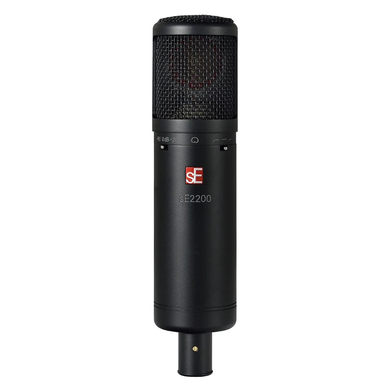 sE 2200 cardioid condenser microphone traditional class-A electronic design with consistent low-noise performance for Vocals