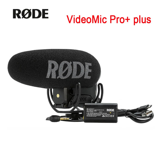 Rode VideoMic Pro+ plus Microphone Video Shotgun MIC for Camera