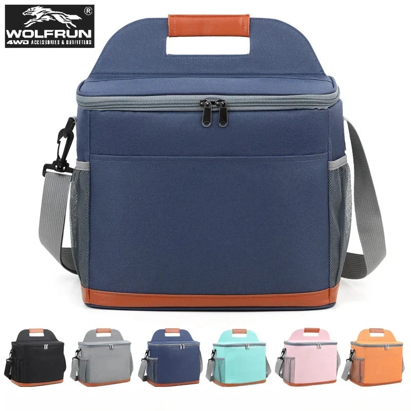Insulated Thermal Cooler Bag Beer Lunch Bag Outdoor Cooler Box Foods Drink Storage Leakproof Picnic Camping Bags Camping Fridge