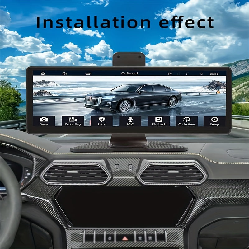 1pc 10.26-inch Touch Screen Carplay for All Model Cars, 720P Camera, Carplayer for Android Auto Car Radio Stereo, Driving Assistance/Call Answering/Navigation/Music, Portable Smart Player, A Gift for Driving Enthusiasts