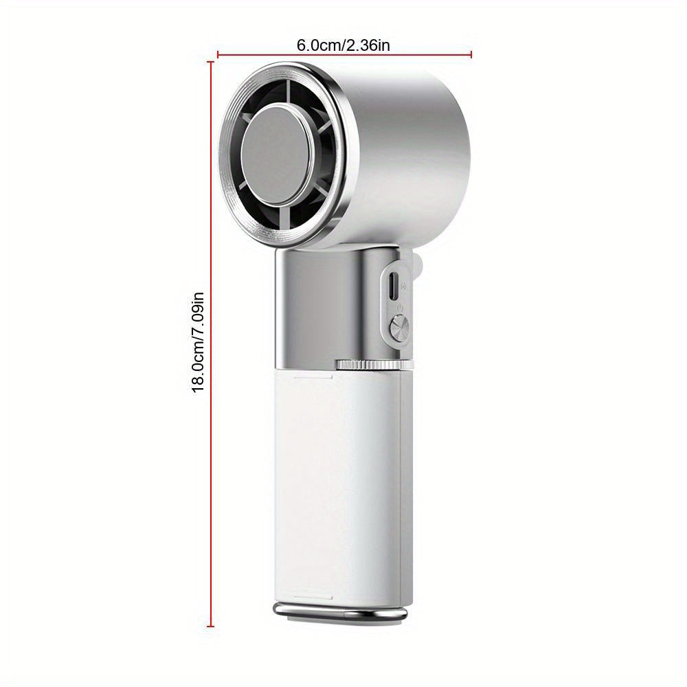 6000mAh Power Bank & 100-Level Wind Control Fan with Built-in Extension Cable - Foldable/Hanging Dual-Mode Design for Home, Classroom, Outdoor Use - Perfect Surprise Gift for Boyfriend/Girlfriend, Outdoor Power Bank | Modern Aesthetic | USB Charging