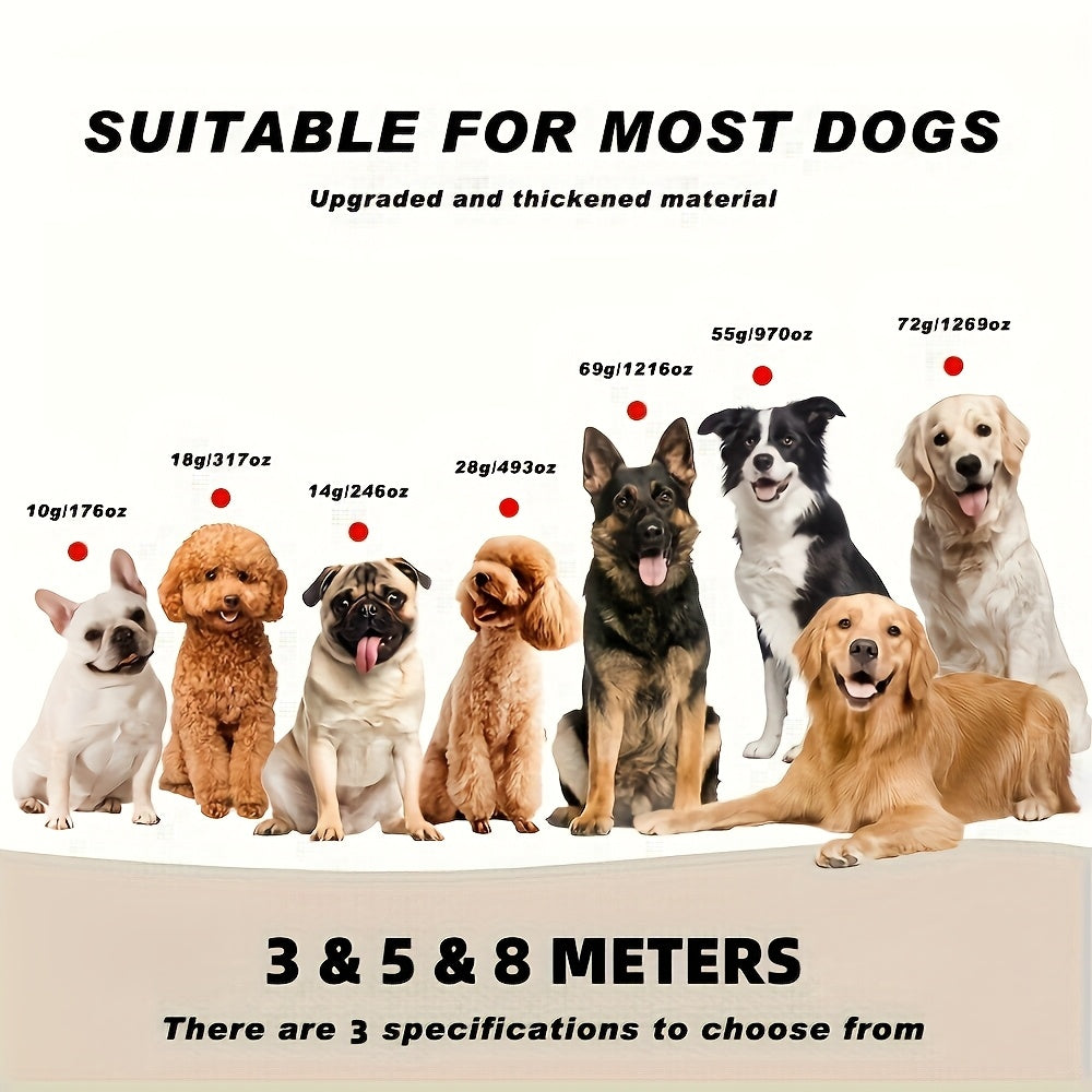 Heavy-Duty Extra Long Dog Leash - Thick Anti-Tangle & Breakaway Pet Training leash, for Large Dogs, Secure Grip, Indoor/Outdoor Use - Available in 8.0meter/5.0meter/299.72cm Lengths - Ideal for Agility, Obedience Training & Escape-Proof Security, Geometr