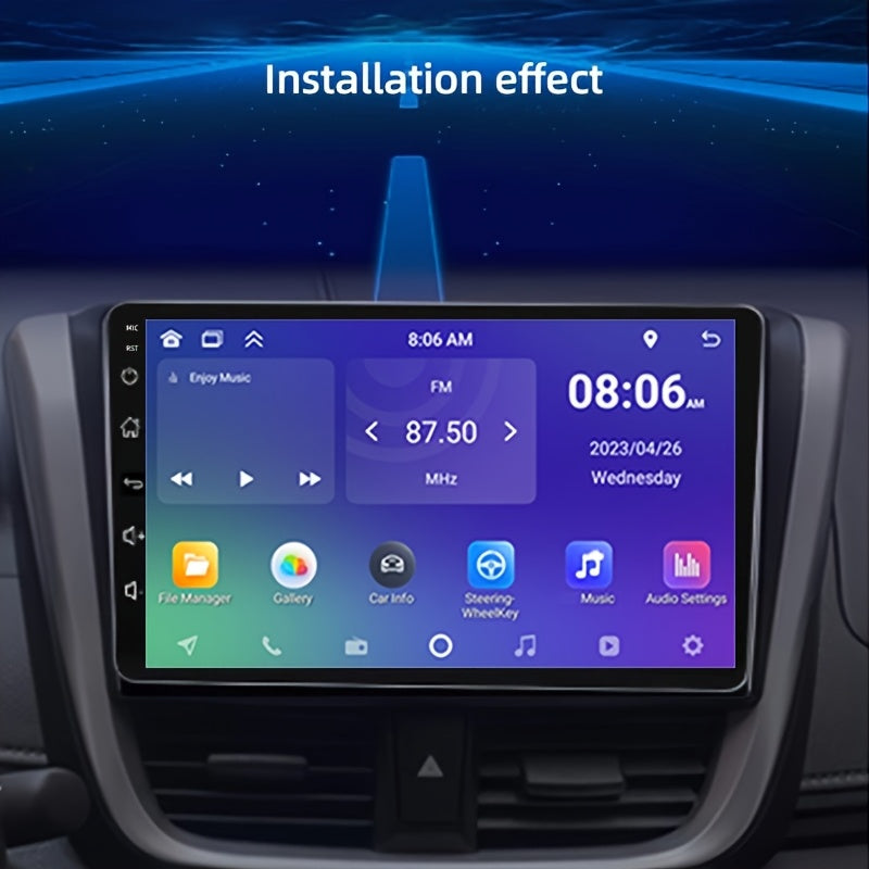 9-inch 2G RAM 32G ROM Android Radio, 1280*720 Resolution, 2 DIN, with CarPlay and Android Auto, Car Android Navigation GPS WiFi, 2 DIN Android Car Radio with Button Color Light, Android 13