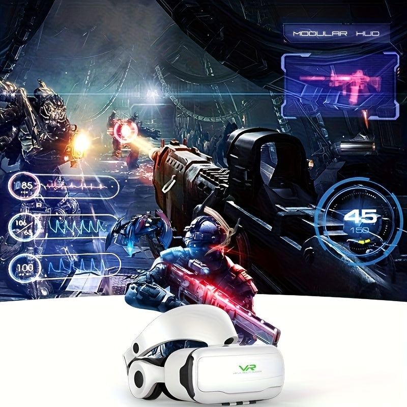 VRPARK 600-Degree Myopia-Free VR Headset with Auto IPD Adjustment, 90Hz Refresh Rate & Built-in Speakers - Budget-Friendly Wireless Gaming & Movie Kit for Home Theater, Includes 3D Screen & Giant Immersive Experience, Virtual Reality Headset, Gaming Acce