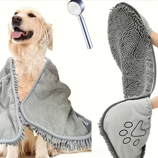 Super Absorbent And Quick-Drying Towels for Pets, Suitable for Bathing Large Dogs Like Teddy And Golden Retrievers.