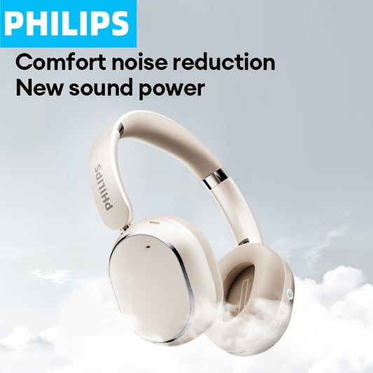 Philips TAH6519 Wireless Noise-Cancelling Headphones 2025 - High-Quality Sound Gaming Headset with Touch Control, USB-C Charging, Comfort Fit for Movies, Gaming & Workouts, Wireless Headphones, Sleek Headphone Design, Ergonomic Earbuds, Type C Charging