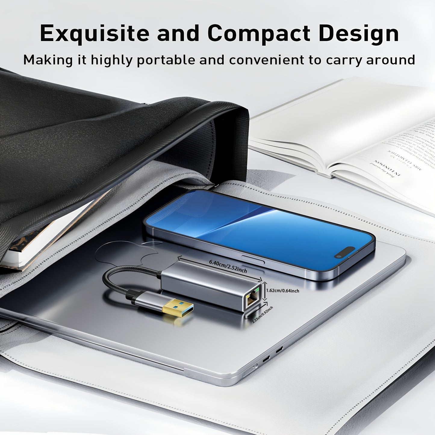 TECHTOBOX USB to Ethernet Adapter Gigabit (1000Mbps), USB 3.0 Ethernet Dongle with Fast Data Transfer, Plug and Play, No Drivers Needed, Compatible with Nintendo Switch, PC, MacBook, Linux, Windows, Raspberry Pi - Compact RJ45 LAN Adapter for Gaming, Str