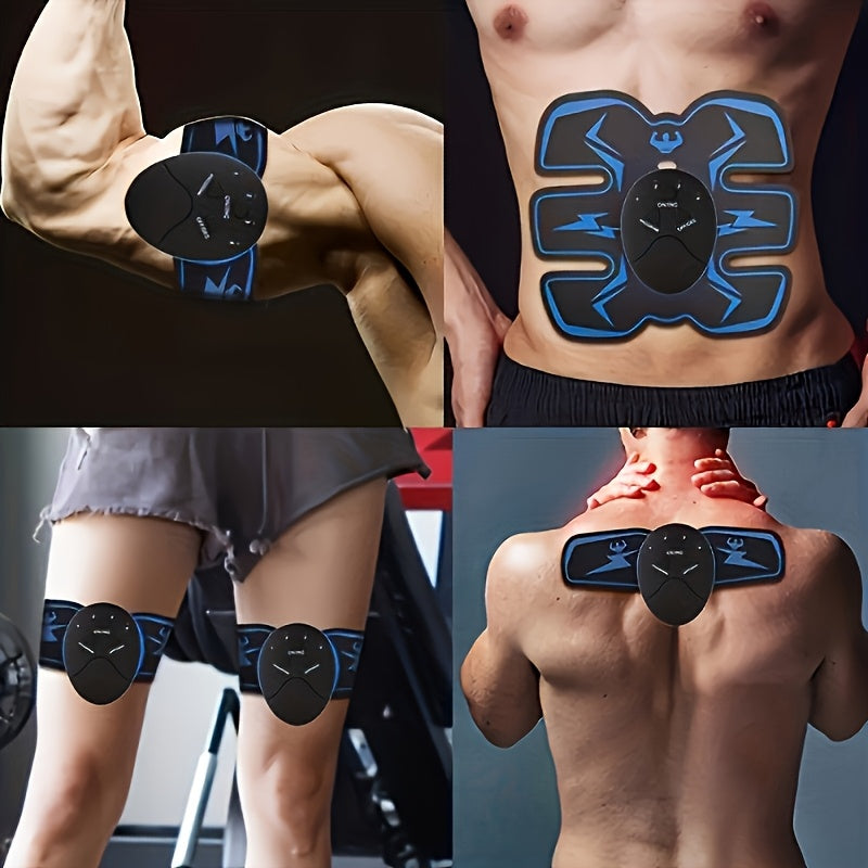 1 Set (1pc Abdomen + 2pcs Arms + 3pcs Controllers) Battery-Powered Abdominal And Arm Trainer for Home Fitness with Sticker Massager