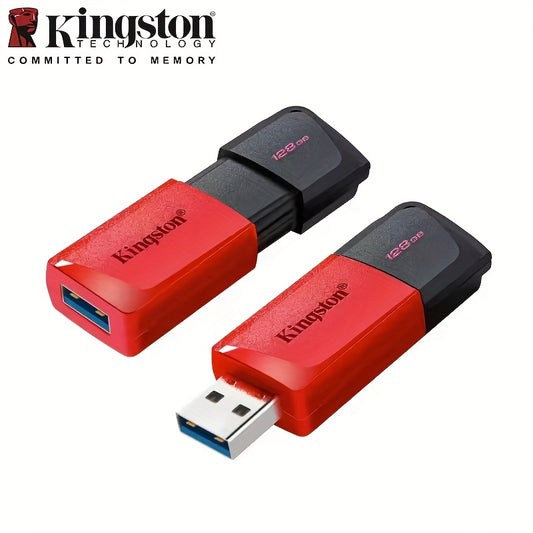 KINGSTON DTXM USB Flash Drive with Moving Cap - High-Speed Data Storage, 128GB/64GB/256GB, USB 3.2, Portable Pen Drive for Data Transfer, Versatile Data Storage|Sleek Storage|Durable Driv