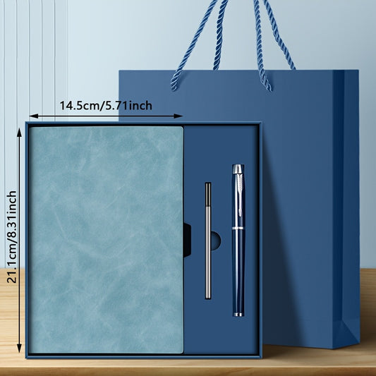 Personalized A5 Notebook with "Sophia" Script - Soft Faux Leather, Blue, Secure Closure, Ideal for Gifts, Meetings, and Workspaces, Includes Pen, Perfect for Office or Home Use, Notebooks for School