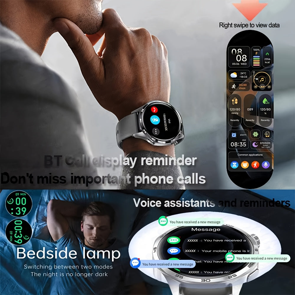 LITTLE MEATBALL Little Meatball for Huawei GT5 PRO - HD Touchscreen Smartwatch, Wireless Call, GPS Tracking, NFC, HR Compass, EVA Sport Design, USB Charging, Lithium Battery, Black, EVA Sporty Wearableabl