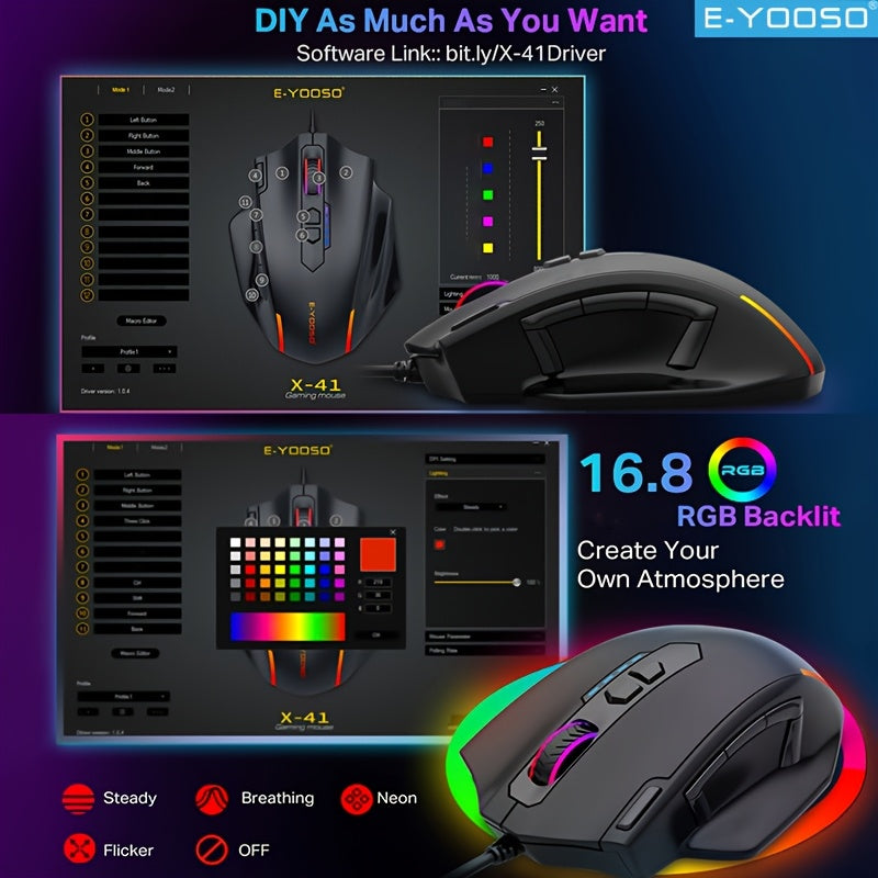 1pc Wired Optical Mouse with USB Interface - Ergonomic Design for Right-Handed Users, Ideal for Business and Home Use, Compatible with Laptops and Desktop Computers, Mouse Movement Trigger Volume Control, Mouse Aesthetics | Sleek Appearance | Smooth Oper