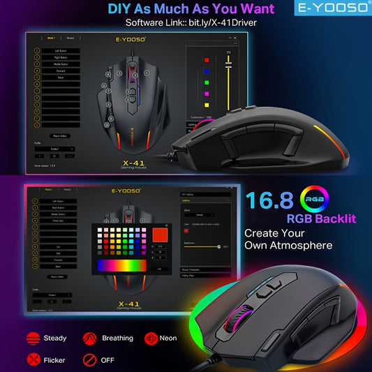 1pc Wired Optical Mouse with USB Interface - Ergonomic Design for Right-Handed Users, Ideal for Business and Home Use, Compatible with Laptops and Desktop Computers, Mouse Movement Trigger Volume Control, Mouse Aesthetics | Sleek Appearance | Smooth Oper