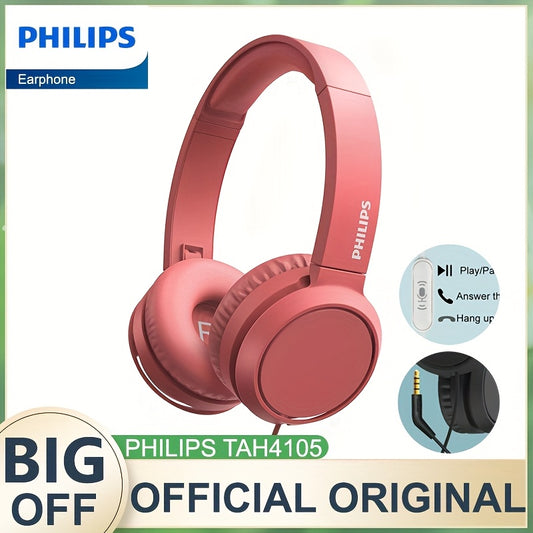 Philips TAH4105 Portable Headphones - Noise Isolating, Lightweight & Foldable with Dynamic Bass and Comfort Ear Cushions
