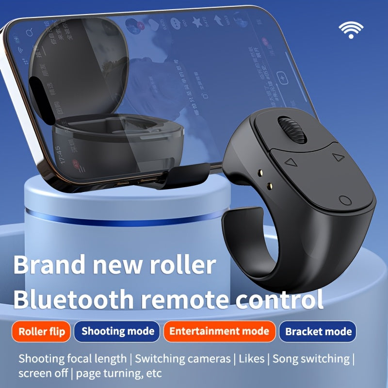 Mobile phone wireless remote control with charging case, photo controller, selfie artifact, Douyin ring, pulley remote control