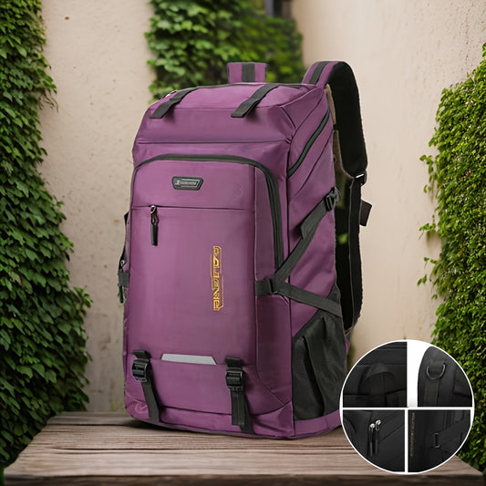 ZUOMANI Large Capacity Backpack - 50-80L, Durable Oxford Fabric, Multi-Functional with Laptop Compartment, Adjustable Shoulder Straps for Camping, Hiking & Daily Use - Available in Red, Green, Black, Daily Use Bag|Versatile Backpack|Adjustable Straps, Tr