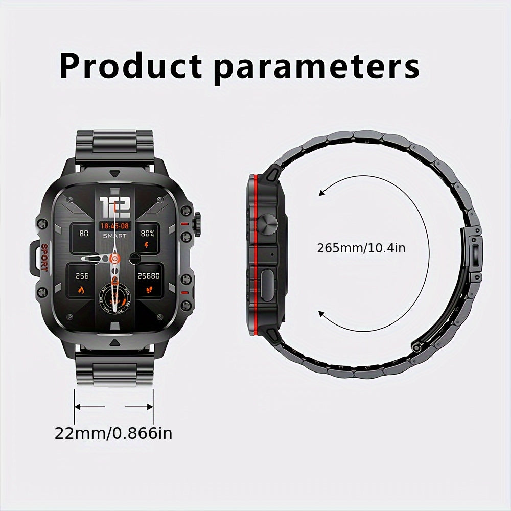 New Durable Smartwatch Men'S Wireless Call Sports Fitness AI Voice Outdoor 100+ Sports Mode Outdoor Smartwatch