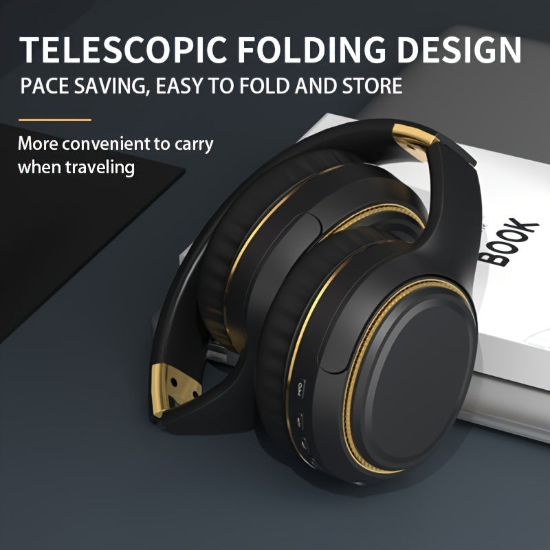 H6 Wireless Headphones, 5.0 Stereo Surround Sound, On-Ear Sports Headset with Volume Control, Condenser Mic, Closed-back Design, USB Type-C Charging, Rechargeable Lithium Polymer Battery, Compatible with Cellphones, Anime/Movie/TV Series Theme, Plastic M