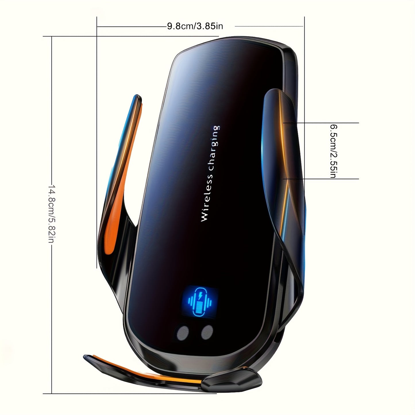 1pc Car Phone Holder, [Upgraded Wireless Charging Function] Phone Holder, Wireless Charging Upgraded Car Phone Holder for Car Vent, Compatible with All Phones