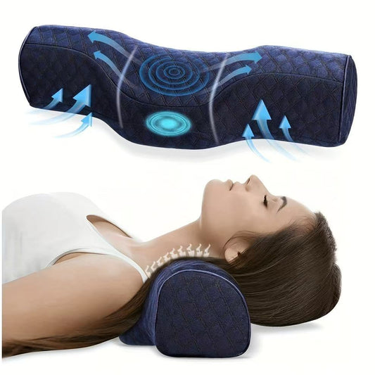 1pc Cervical Support Pillow - Ergonomic Neck Care for On-the-Go Comfort & Instant Relaxation Products,Leg Cushion