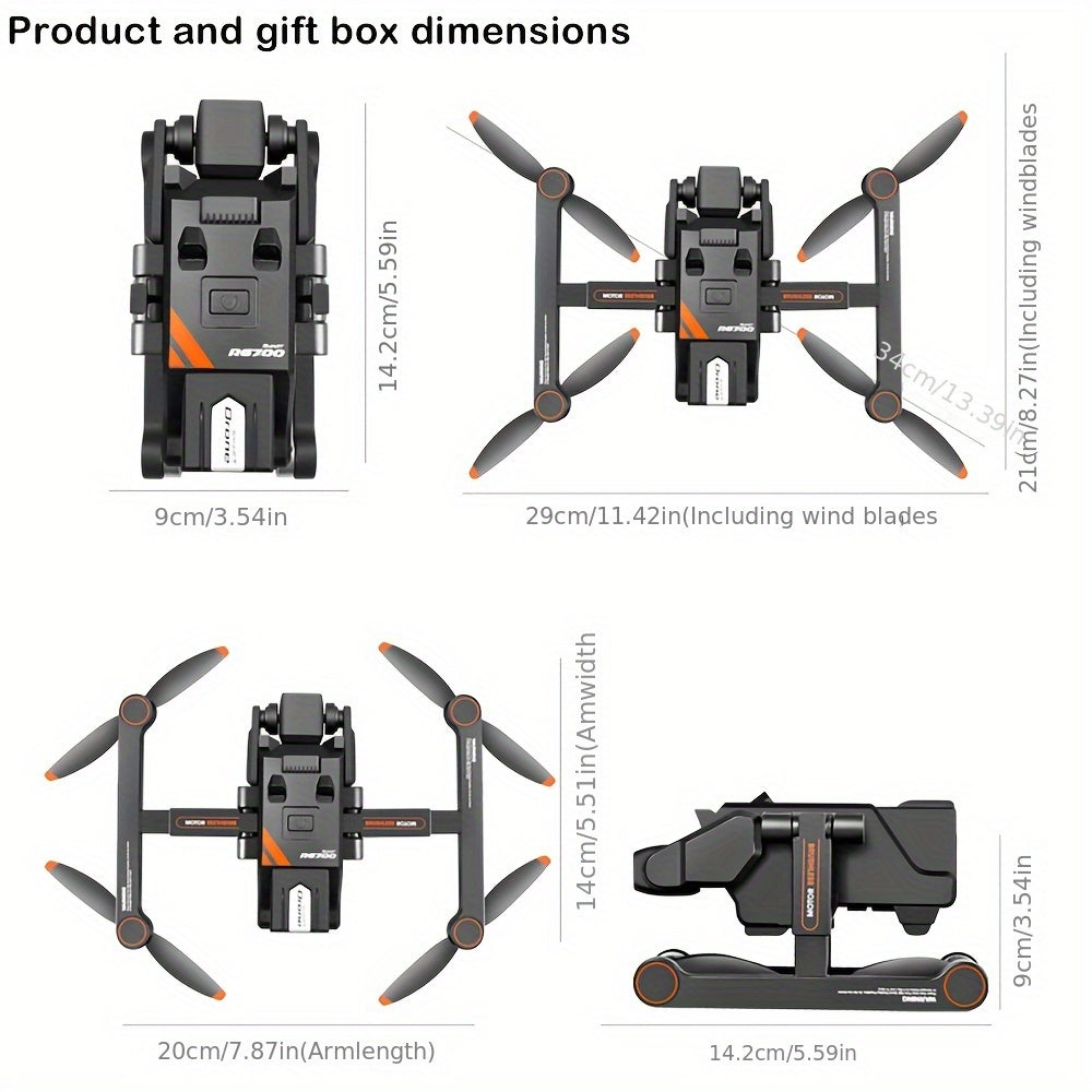 Drone 4K Dual Camera Foldable - 5G Transmission GPS Positioning | 1000m Flight Distance | Dual Battery Life | Christmas New Year Gift, Comprehensive Redesign, Professional-Grade Drone, Easy Operation