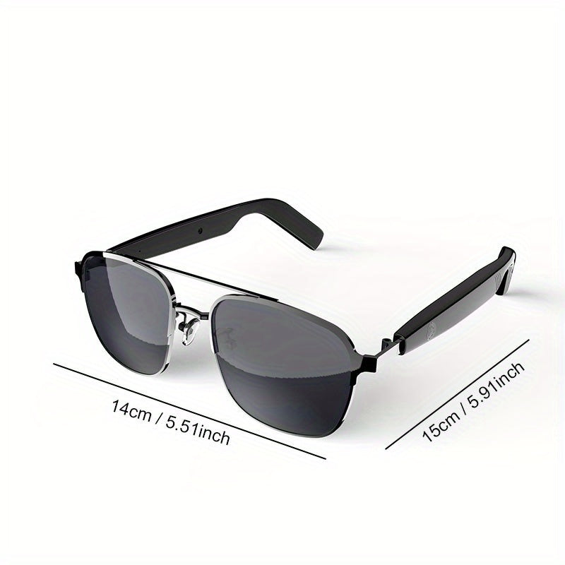 2025 New Smart Audio Glasses: Open Stereo Sound, Touch Control, HD Music Quality, Magnetic Interchangeable Lenses for Driving & Sports – Stylish and Practical with All-Day Battery Life