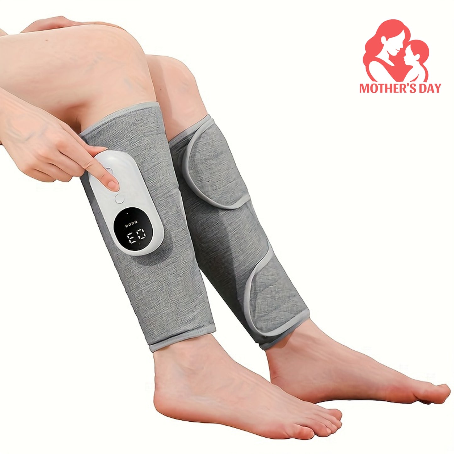 1pc Electric Leg Massager with Air Compression, Heated Calf & Foot Massage, Rechargeable Lithium Battery, No Wires, Ideal Gift for Mother'S Day, Father'S Day, Christmas, Mother'S Day Gift|Modern Leg Massager|USB Charged Device, Leg Massage