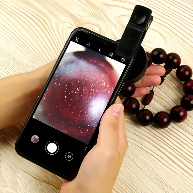 HD 8x Optical Zoom Clip-On Smartphone Telescope Lens - PVC, No Battery Needed, Enhances Night Photography, Ideal for Stargazing and Outdoor Adventures, Durable Construction, Night Photography Accessory, Clipon Design, No Battery Required