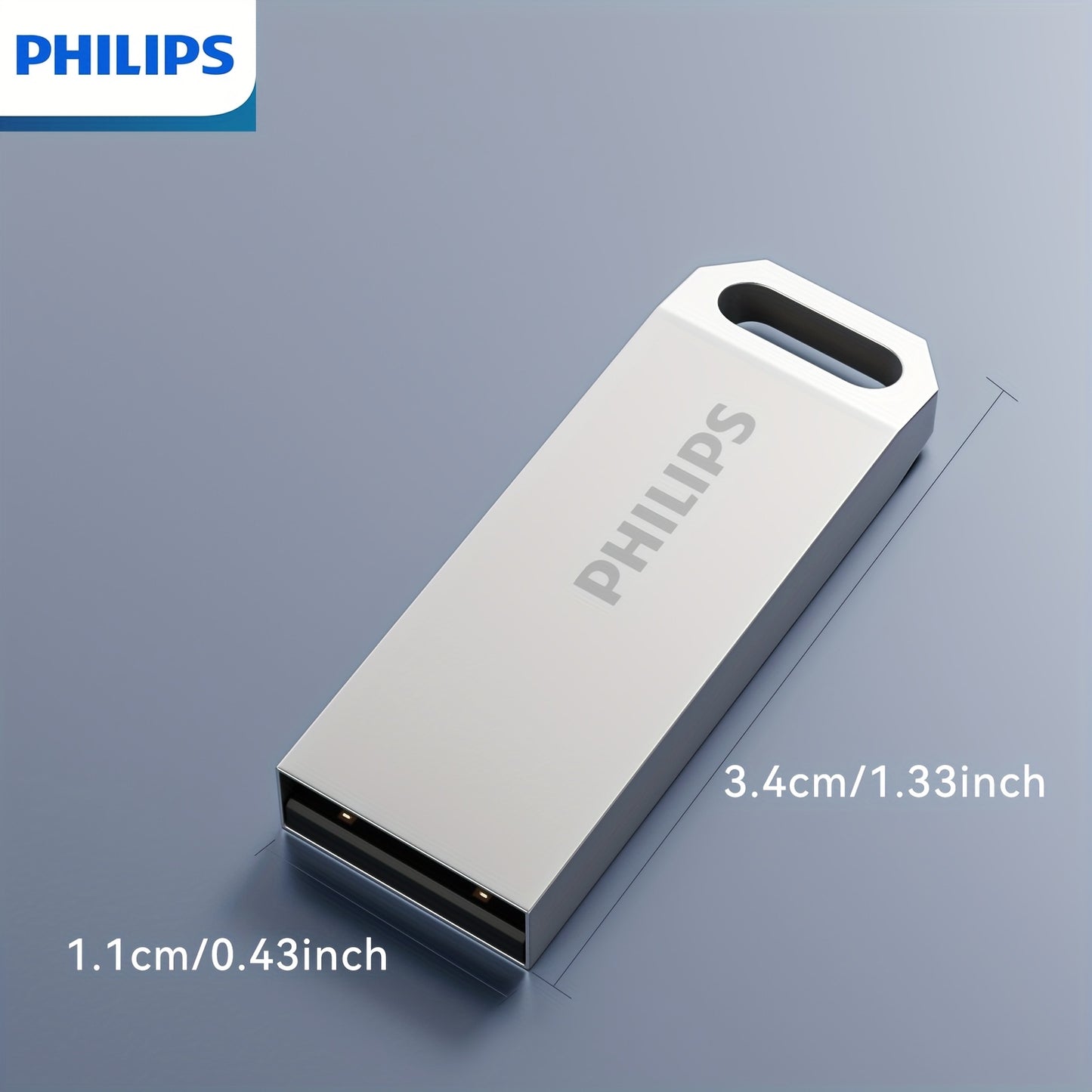 PHILIPS USB Flash Drive, 8GB/16GB/32GB/64GB/128GB, Fashionable and Unique Shape and Design, Multi-capacity Options, Support for Computers, and Most Other Smart Devices Suitable for USB Flash Drives.