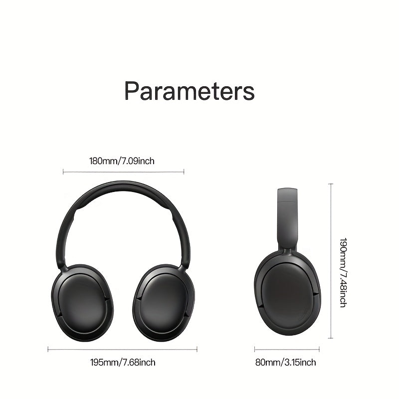 SY-T8 Wireless Over-Ear Gaming Headphones with Wireless, Foldable Design & Comfortable Ear Cups - High-Fidelity Sound, Long Battery Life, Type-C Charging, Includes Charging Cables & Ear Pads for PC, Mobile, Gaming, Wireless Gaming Headset
